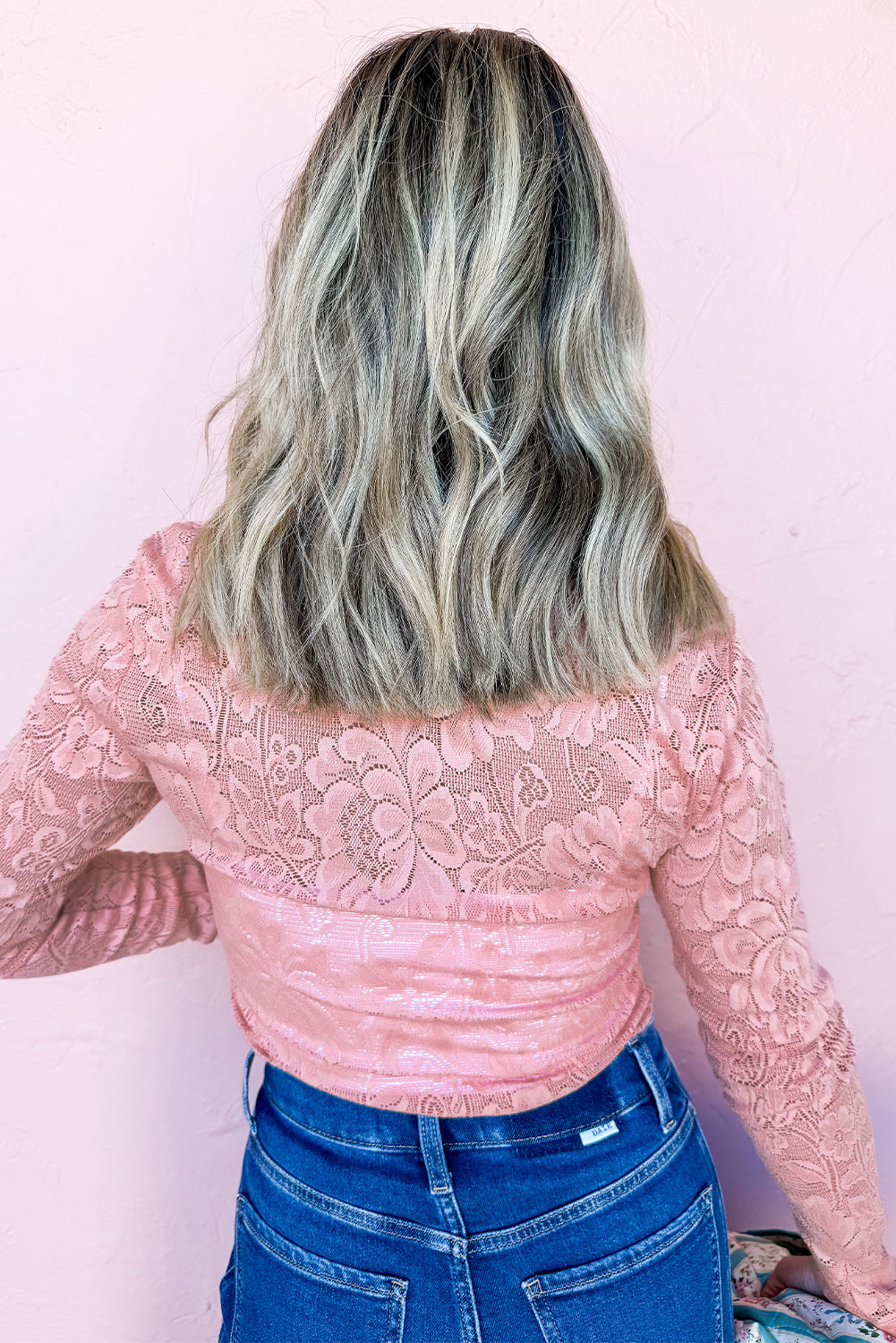 Blossom lace top featuring a stylish floral design for women