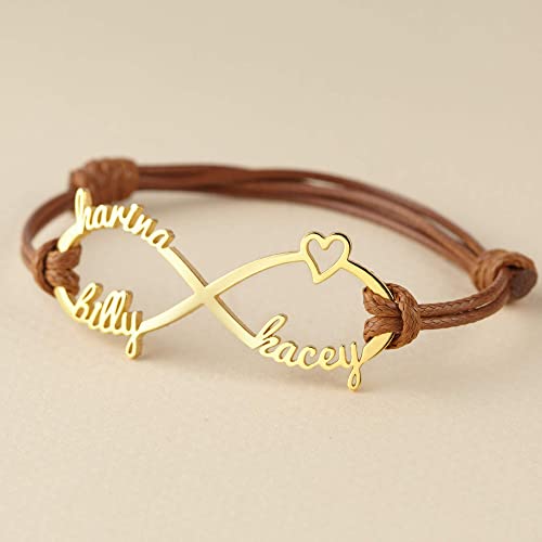 custom personalized infinity bracelet