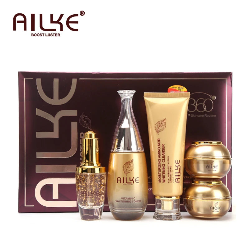 AILKE facial care set for glowing and hydrated skin