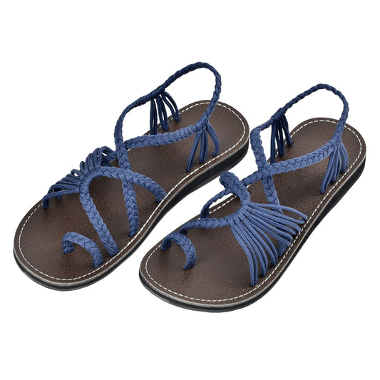 Markerandhands Handwoven Rope Flat Sandals