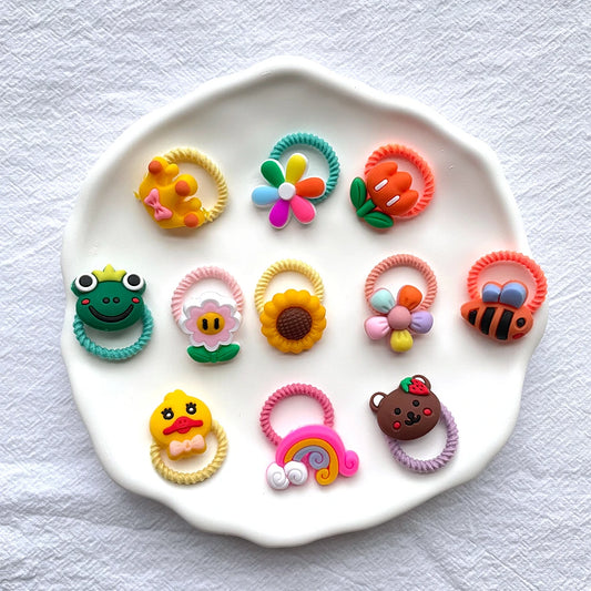 Cute and fun kids hair accessories with cartoon designs