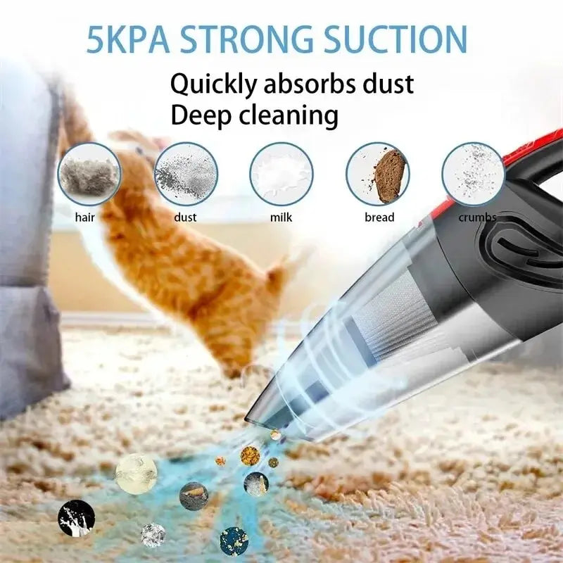 Cordless vacuum cleaner for quick messes