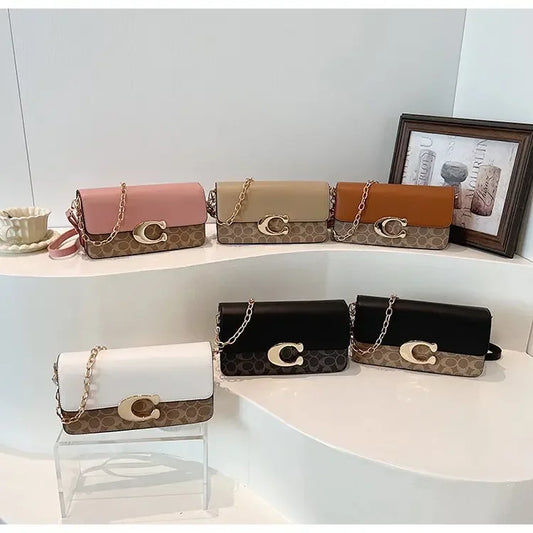 2025 New! High - End Women's C - Style Small Square Bag with Organizer