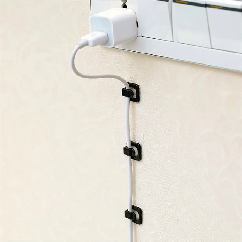 Multi-piece cable holders for home and office
