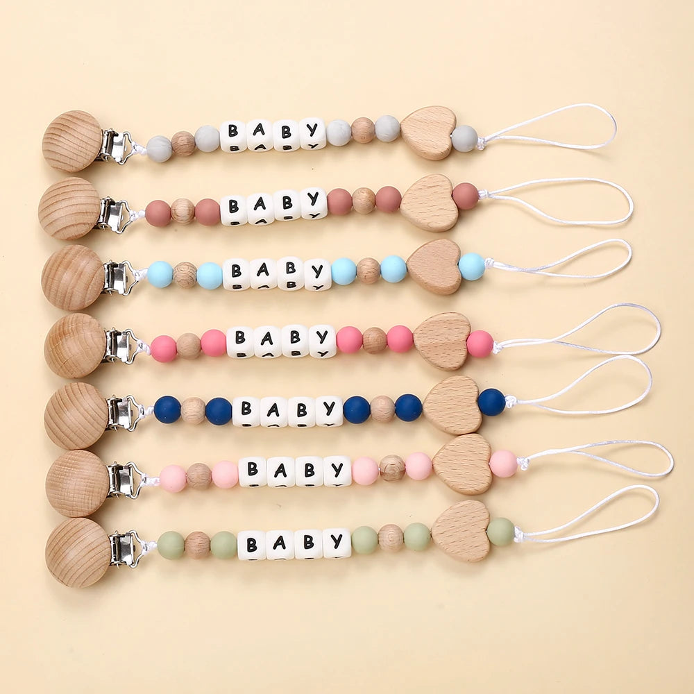 Unique personalized pacifier clip for babies