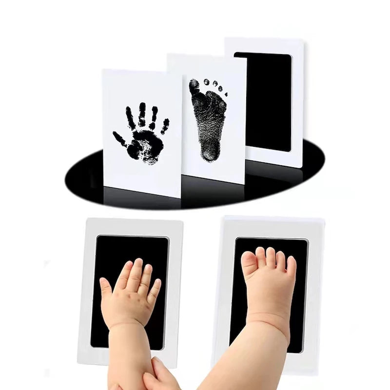 DIY baby handprint kit frame for creating memories