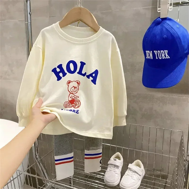 Autumn Children's Fashionable Sports Two-piece Sets Girl