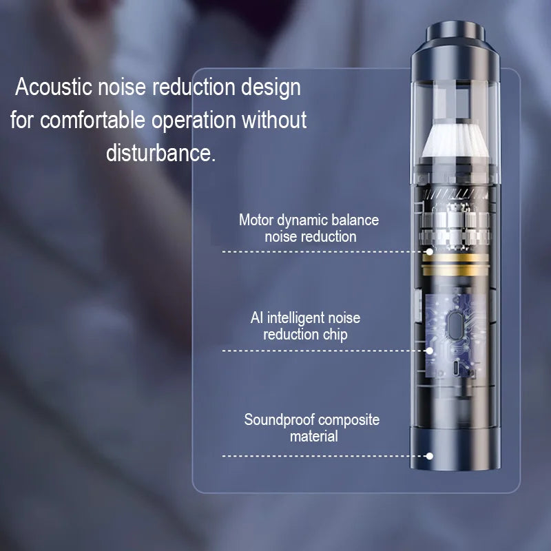 Minimalist portable vacuum for home and office