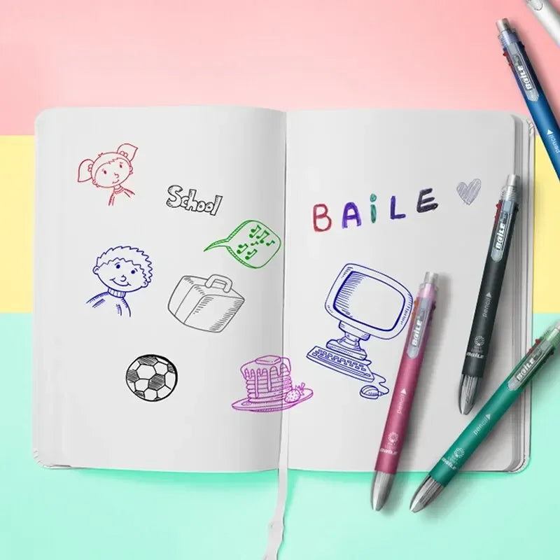 Fun and functional 6-color ink pen
