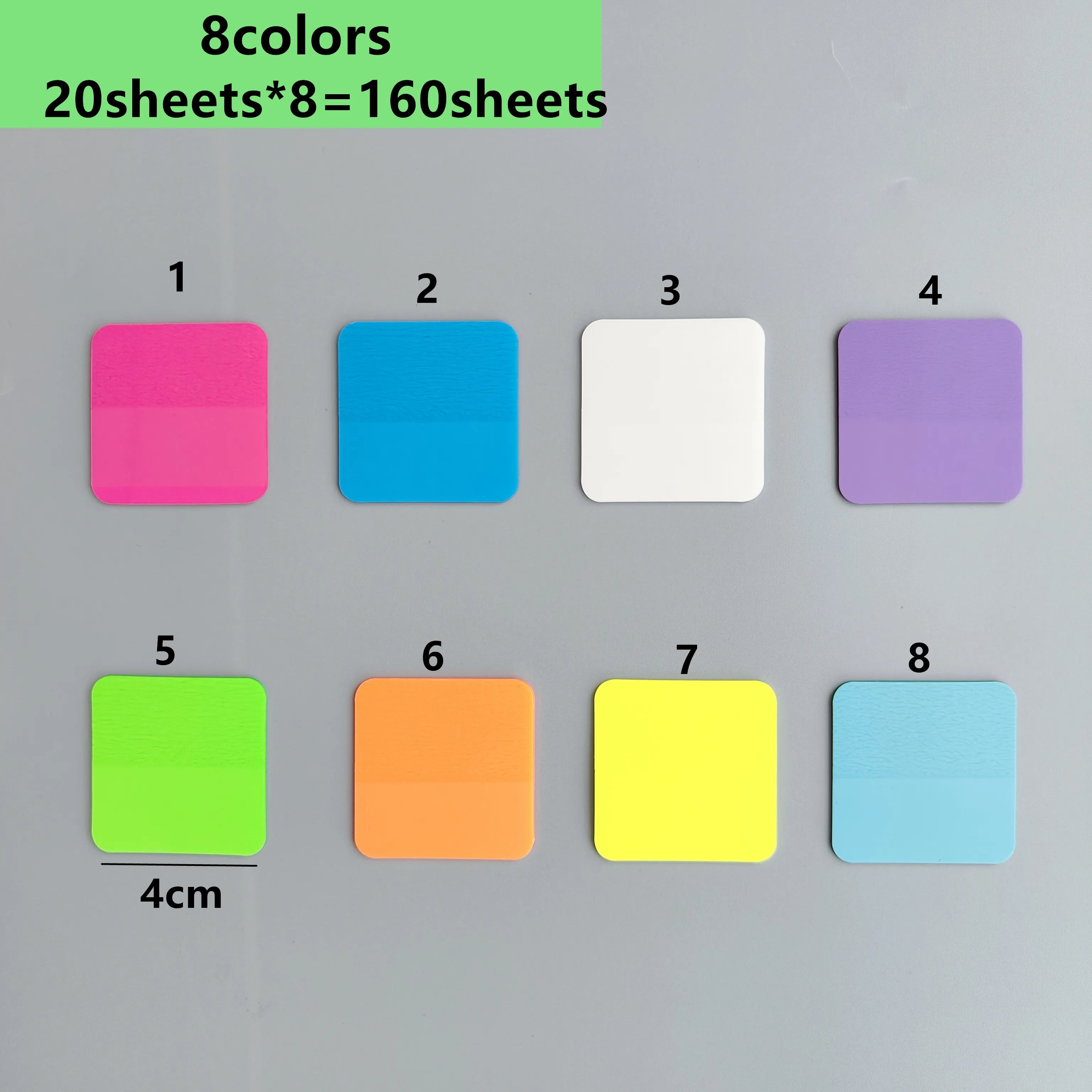 Transparent sticky notes perfect for planners and books