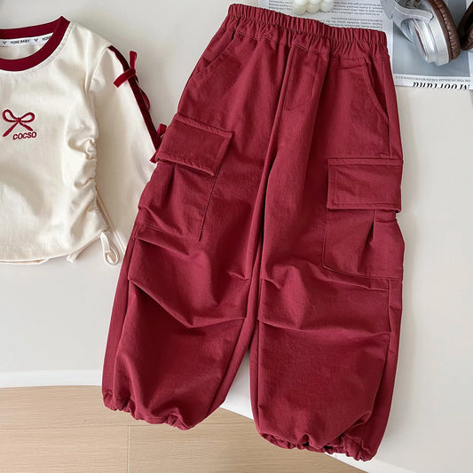 2025 autumn new girls' set long sleeved fashionable two-piece set