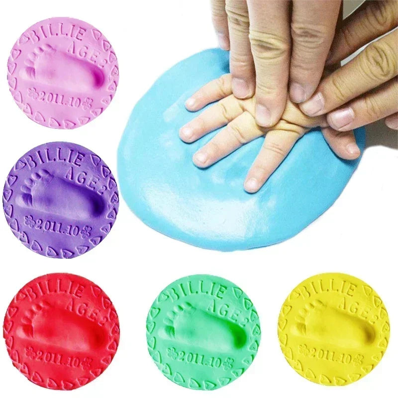 3D baby footprint clay kit for preserving prints