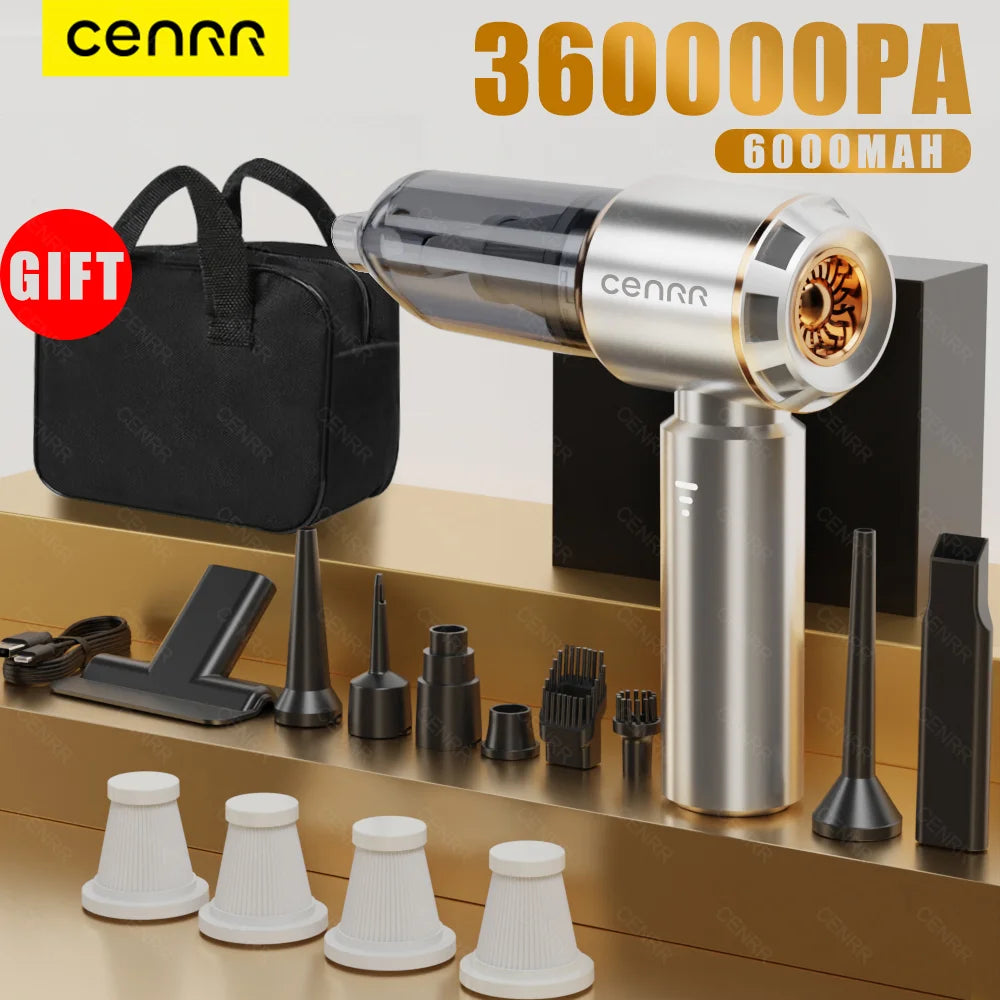 Cordless car vacuum with ultra suction power