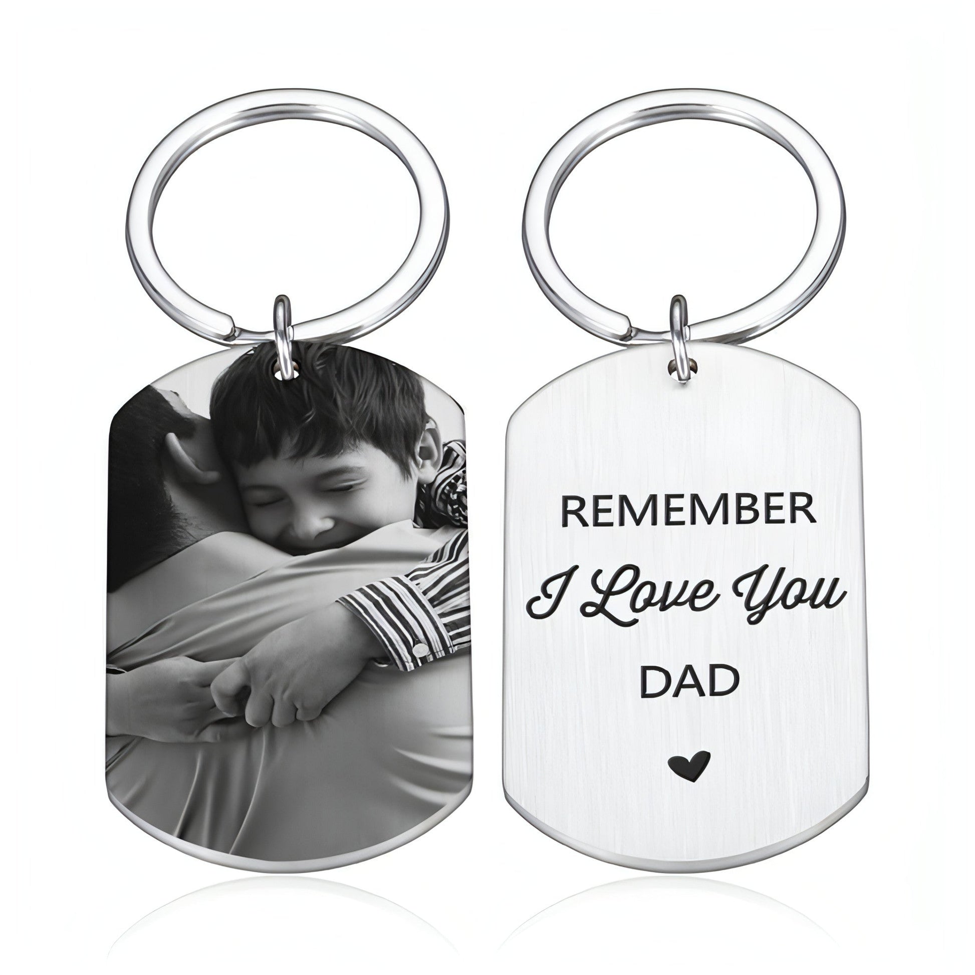 custom name tag engraved keychain with pendant