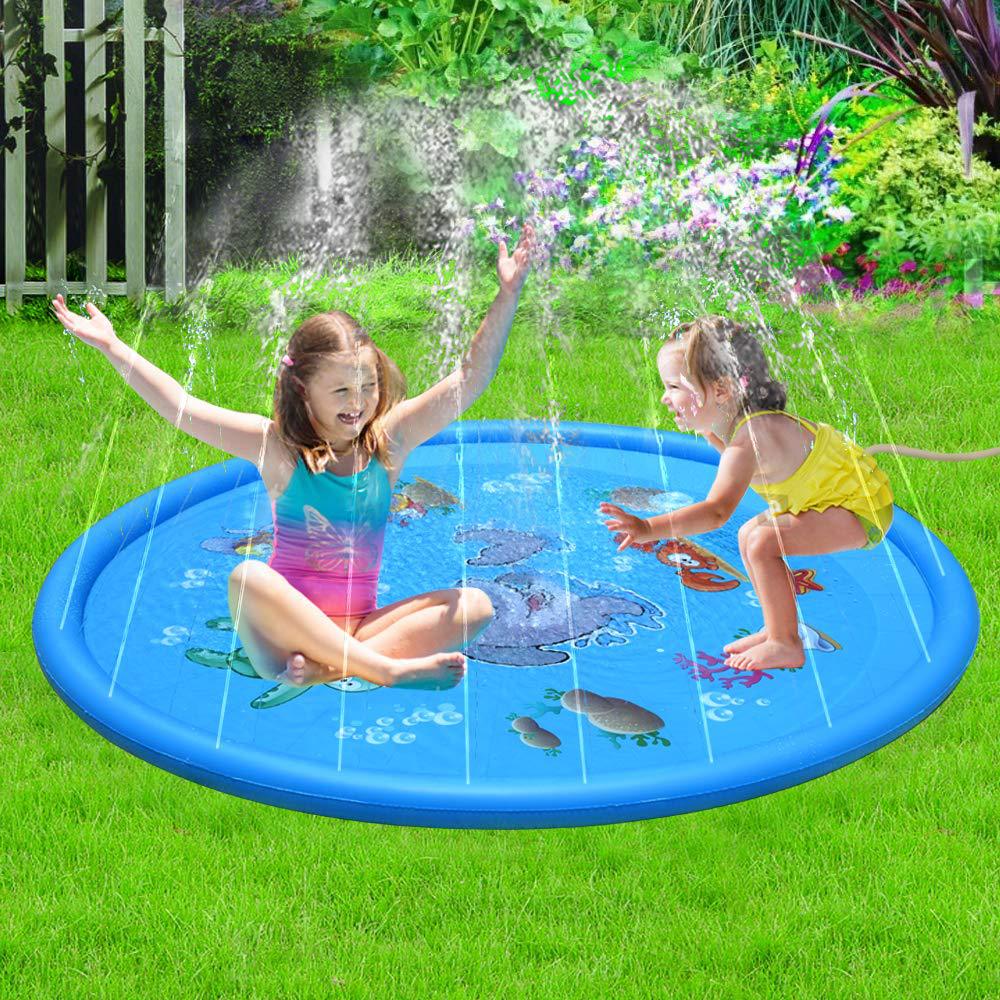 children’s water spray splash pad durable design