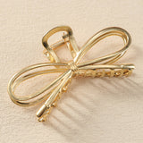 Gold Bowknot Metal Hair Clip