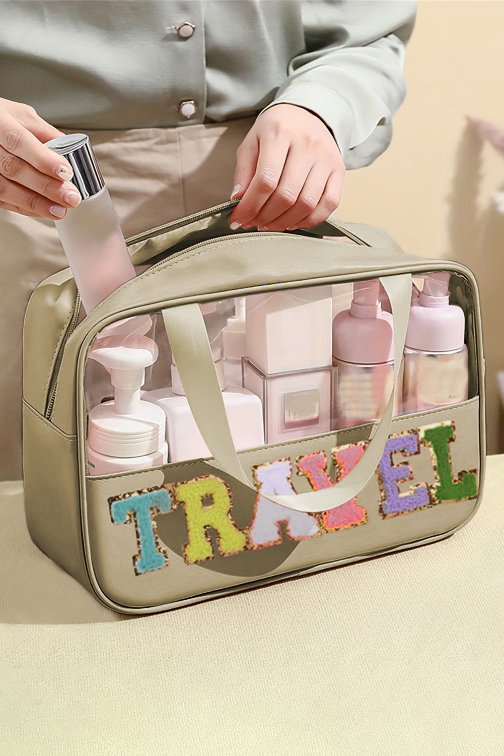 Durable and stylish travel makeup organizer bag