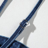 Sail Blue Spaghetti Strap Jumpsuit