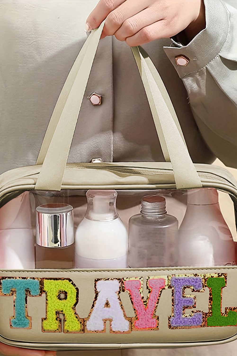 Durable and stylish travel makeup organizer bag