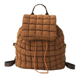 Black Quilted Puffer Backpack