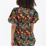 Chic and comfy boho floral dress perfect for sunny days