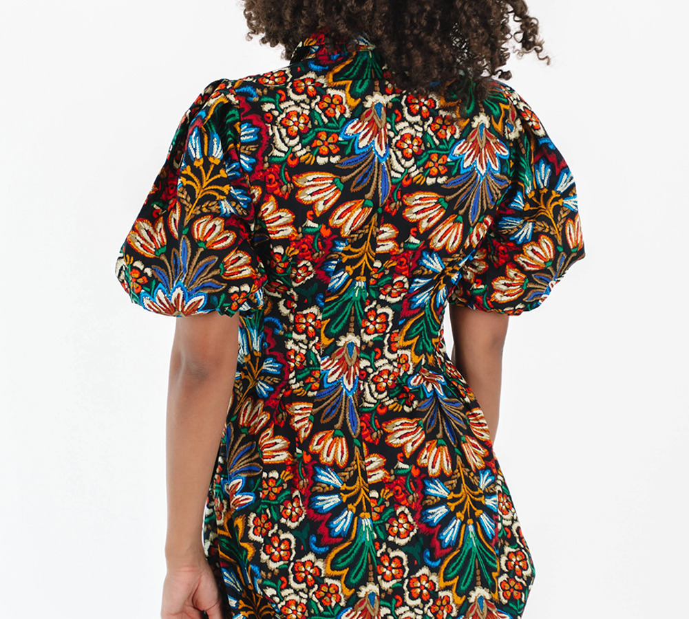 Chic and comfy boho floral dress perfect for sunny days