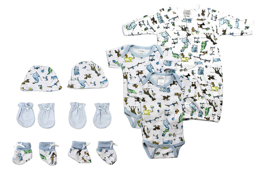Newborn Baby Boys 9 Pc Layette Baby Shower Gift