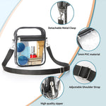 Versatile black transparent crossbody bag perfect for everyday use