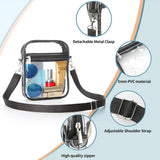 Versatile black transparent crossbody bag perfect for everyday use