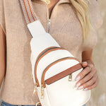 Trendy white sling bag perfect for casual wear