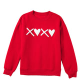 Red XOXO Heart Sweatshirt