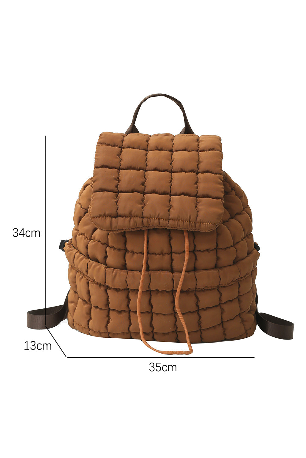 Trendy black quilted puffer backpack for daily use