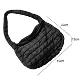 Beige Quilted Large Shoulder Bag