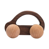 Wooden Cartoon Van Baby Toy