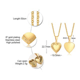 Romantic heart-shaped necklace gift for her