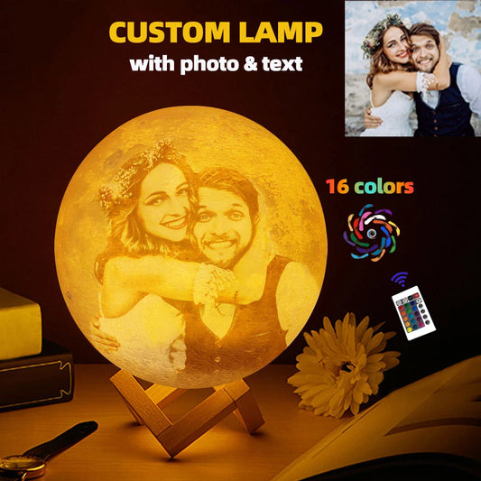 Personalized 3D Moon Lamp