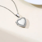 Vnox Custom Heart Locket Necklace