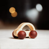 Wooden Cartoon Van Baby Toy