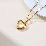 Vnox Custom Heart Locket Necklace