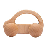 Wooden Cartoon Van Baby Toy
