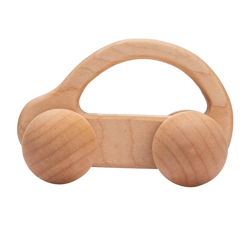 Wooden Cartoon Van Baby Toy