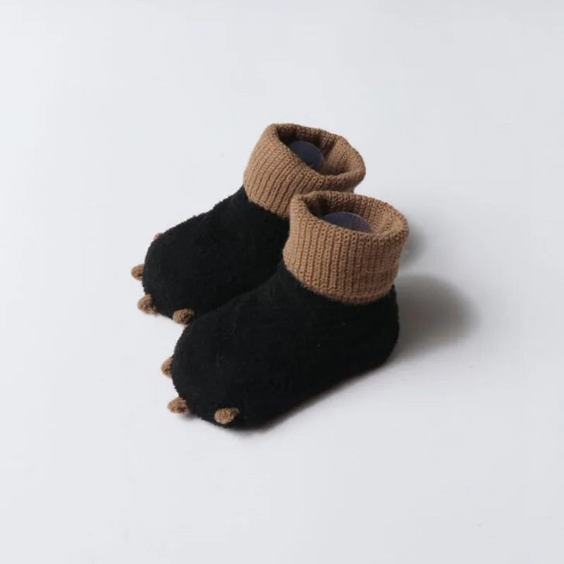 Warm Newborn Baby Socks-black