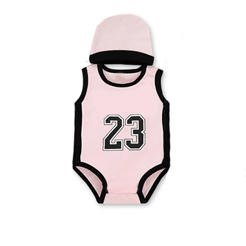 Newborn Baby Romper & Hat Set