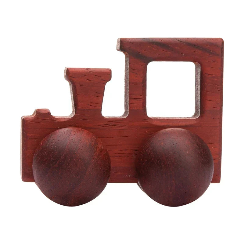 Wooden Cartoon Van Baby Toy