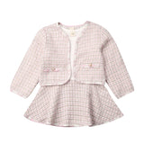 Plaid Coat & Tutu Dress