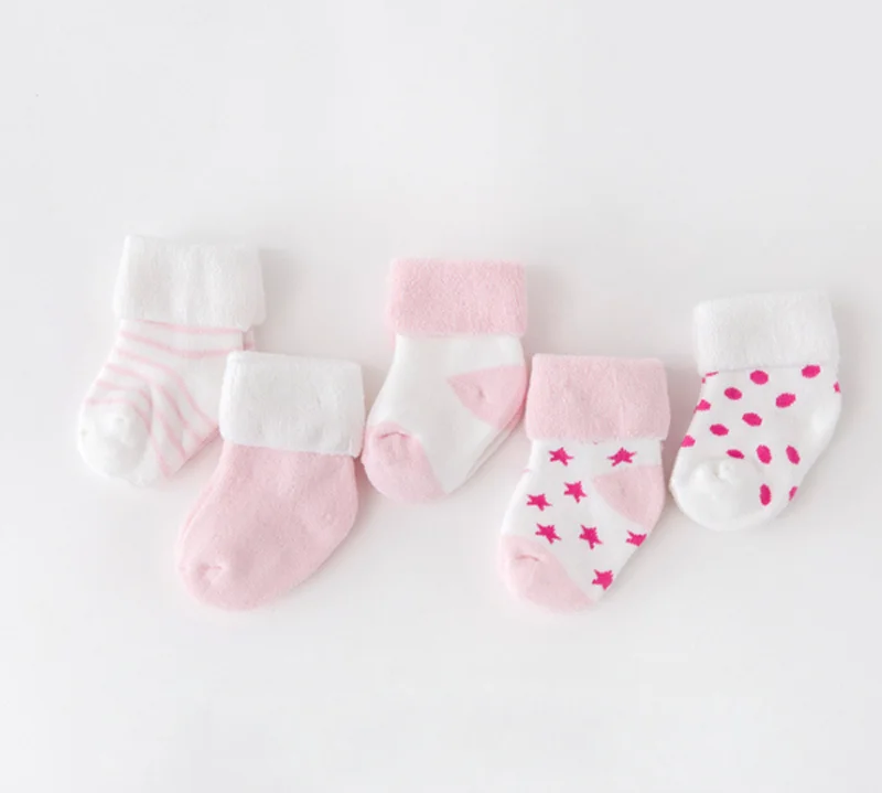 Warm and cozy socks for baby feet during winter
