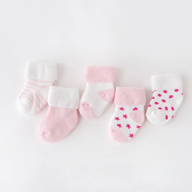 Warm and cozy socks for baby feet during winter