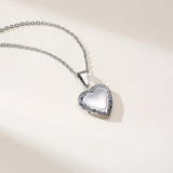 Vnox Custom Heart Locket Necklace