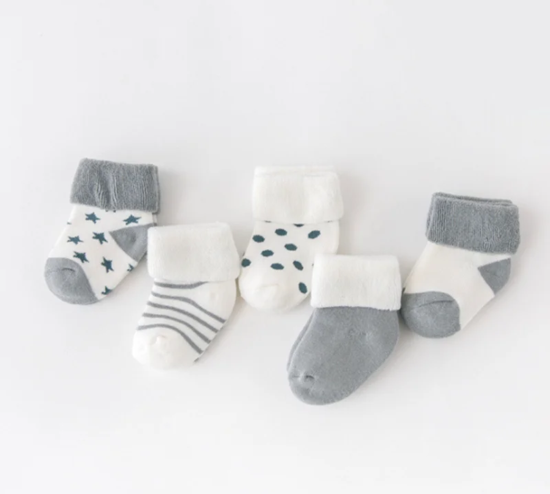 5 Pairs Baby Winter Socks