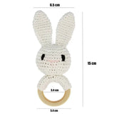 Crochet Bear Rattle Teether Toy